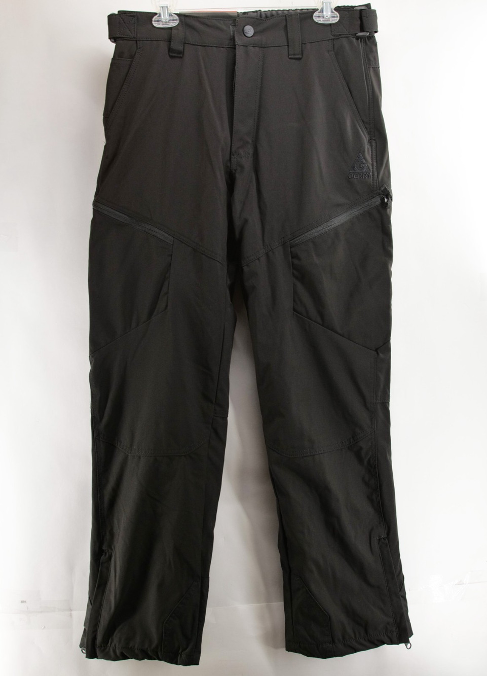 NWT Gerry Men's M Black Snow Ski Outdoor Pants Water Resistant Lined 33" Inseam